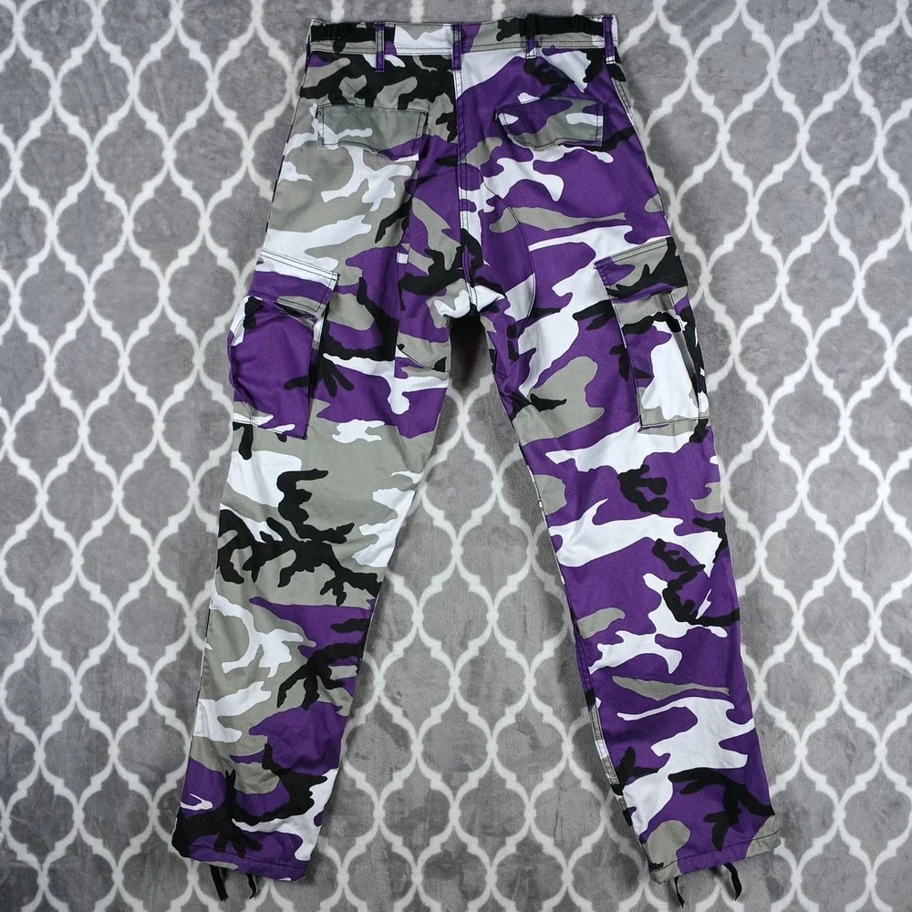 Rothco Camo Cargo Pants Men Size Small Purple Baggy Streetwear BDU